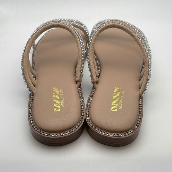 CUSHIONAIRE Women's rhinestone slide sandal ✨SIZE 9 WIDE✨ - Picture 5 of 7